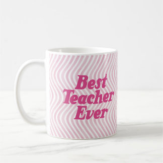Mug Meilleur enseignant jamais Musique rose