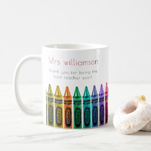 Mug Meilleur enseignant jamais offrir des crayons