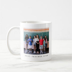 Mug Meilleur Enseignant Jamais Photo Personnalisée