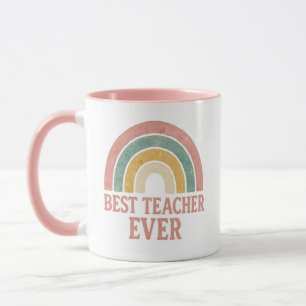 Mug meilleur enseignant jamais Rainbow Teacher