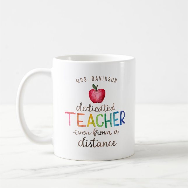 Mug Meilleur enseignant virtuel | Coff d'apprentissage (Gauche)