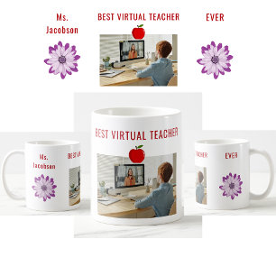 Mug Meilleur Enseignant virtuel jamais Appréciation No