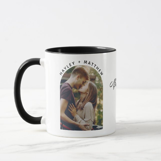 Mug Meilleur Ensemble Photo Fiançailles Personnalisé (Gauche)