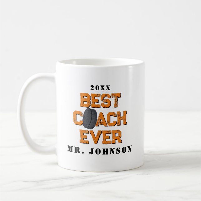 Mug Meilleur entraîneur de hockey sur glace (Gauche)