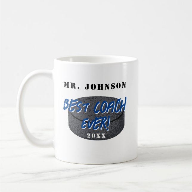 Mug Meilleur entraîneur de hockey sur glace (Gauche)