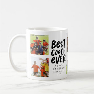 Mug Meilleur entraîneur jamais 7 collage photo équipe