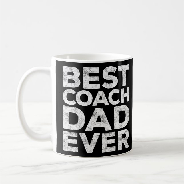 Mug Meilleur Entraîneur Papa Jamais Fête des pères Cad (Gauche)
