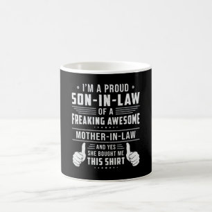 Mug Meilleur Fils En Droit Fils Fatigué Idée Cadeau Fi