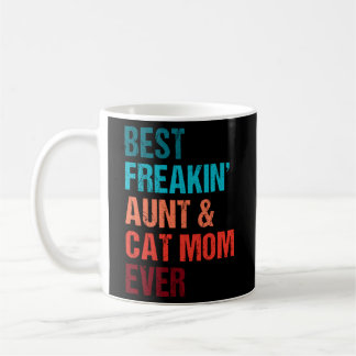 Mug Meilleur Freakin Tante Maman Chat Jamais