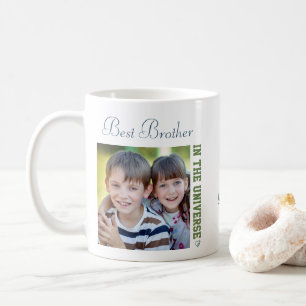 Mug Meilleur Frère de l'Univers - Deux Photos Carrées