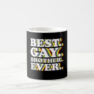 Mug Meilleur frère gay jamais famille LGBTQ Fierté Arc