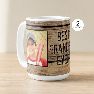 Mug Meilleur Grand-Papa Jamais Bois Rustique 2 Photos