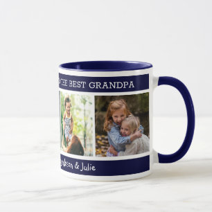 Mug  Meilleur grand-père 4 Photo Collage Bonne Fête 