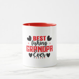 Mug Meilleur Grand-père de pêche Jour des pères Pêcheu