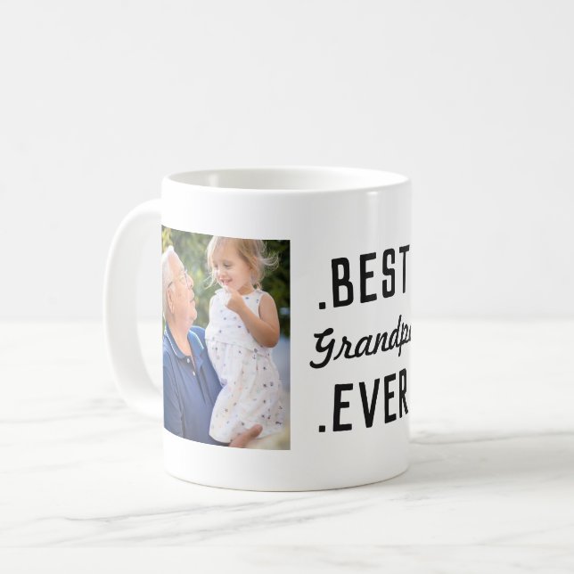 Mug Meilleur Grand-Père Ever 2 Photo Musique (Devant gauche)