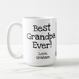 Mug meilleur grand-père jamais avec photo