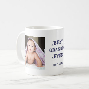 Mug Meilleur grand-père jamais bleu Anniversaire Deux 