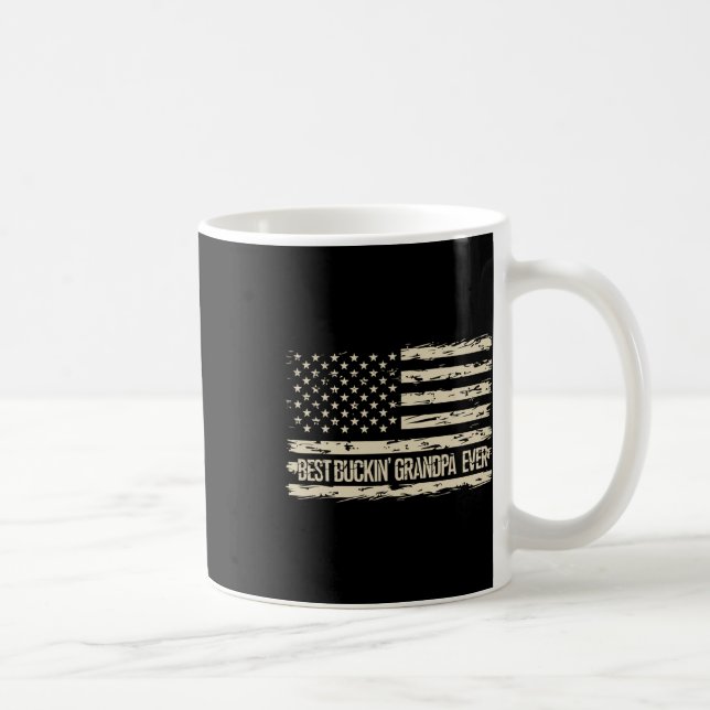 Mug Meilleur Grand-Père Jamais Camouflage Nous Drapeau (Droite)
