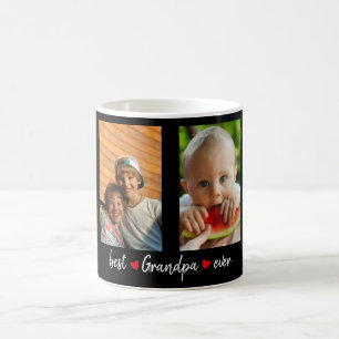 Mug Meilleur Grand-Père Jamais Noir 4 Photo Personnali