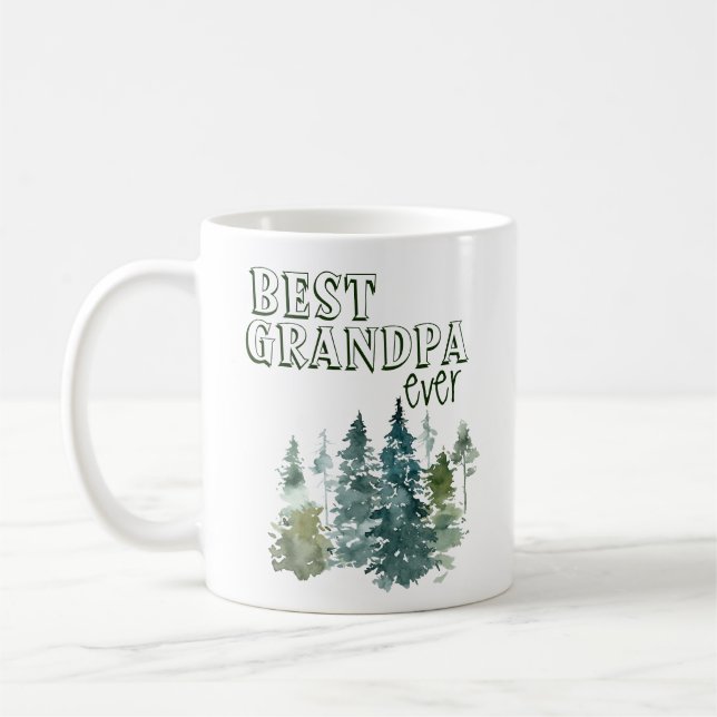 Mug Meilleur grand-père jamais rustique (Gauche)