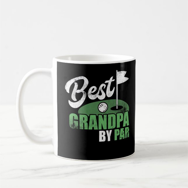 Mug Meilleur Grand-Père Par Par Golf Sport Grand-Père (Gauche)