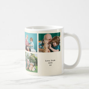 Mug Meilleur Grand-Père Personnalisé Collage Photo Rét