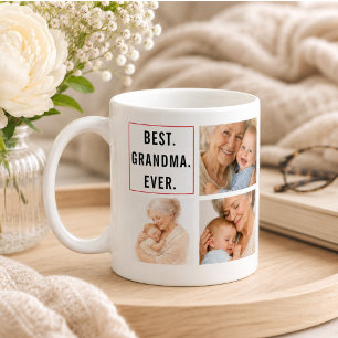 Mug Meilleur Grand-Père Photo Collage   Grands-Parents