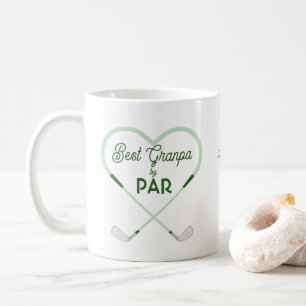 Mug Meilleur Granpa par Par Love en forme de Golf Thèm