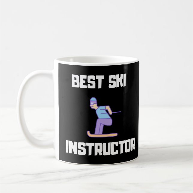 Mug Meilleur instructeur de ski (Gauche)