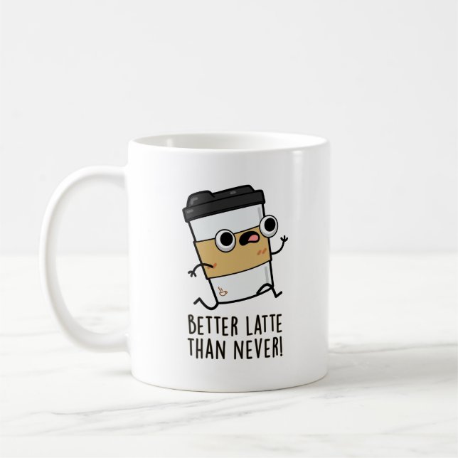 Mug Meilleur Latte Que Jamais Drôle Pun De Café (Gauche)