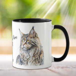 Mug Meilleur Maine Coon Chat Maman Jamais Muet