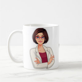 Mug Meilleur Maître Personnalisé, Brunette Femme