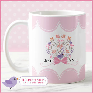 Mug Meilleur Maman Bouquet Floral Personnalisable Fête