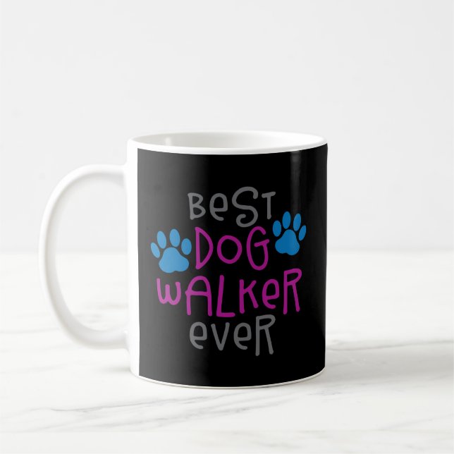 Mug Meilleur Marcheur de Chien Jamais Plus Grand Garço (Gauche)