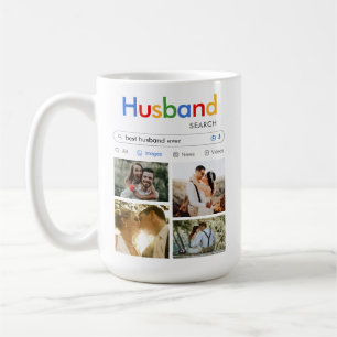 Mug Meilleur Mari jamais drôle Recherche   4 Collage p