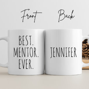 Mug Meilleur mentor personnalisé jamais Merci Entraîne