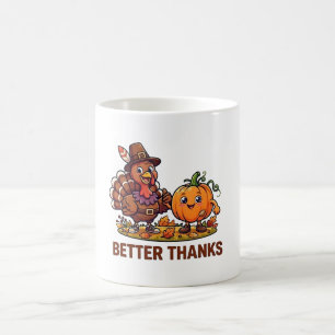 Mug Meilleur Merci Dinde et Citrouille Thanksgiving