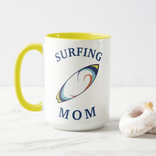 Mug Meilleur "MOM SURF" Jamais! Fête des mères