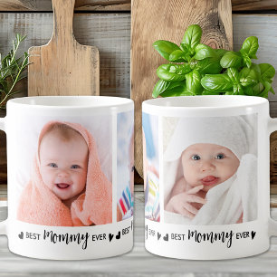 Mug Meilleur MOMMY Ever Custom 2 Photo Mille Fête des 