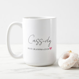 Mug Meilleur Monogramme jamais enregistré par grand mè