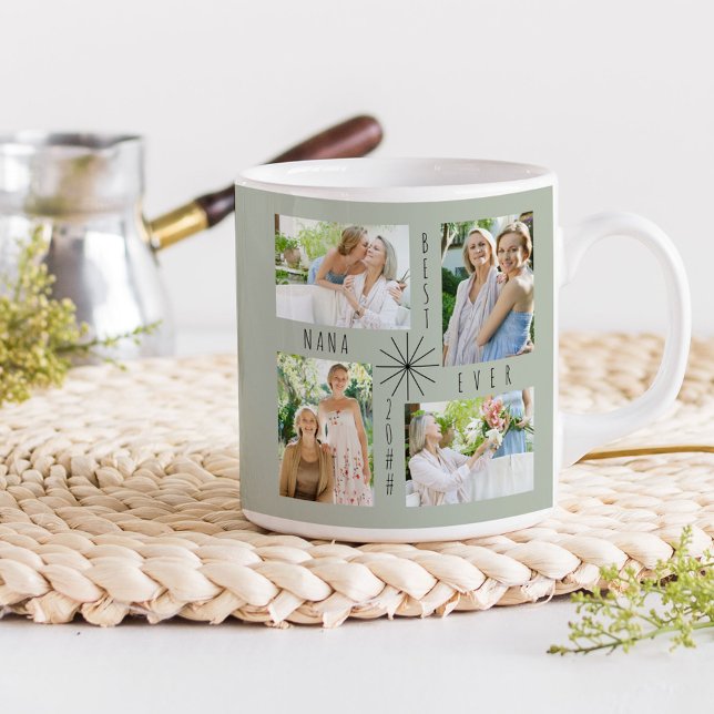 Mug Meilleur Nana Ever 4 ou 8 photo Collage de photos  (Créateur téléchargé)