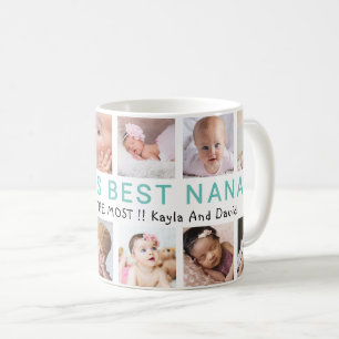 Mug Meilleur Nana Grandkids 12 photo Collage