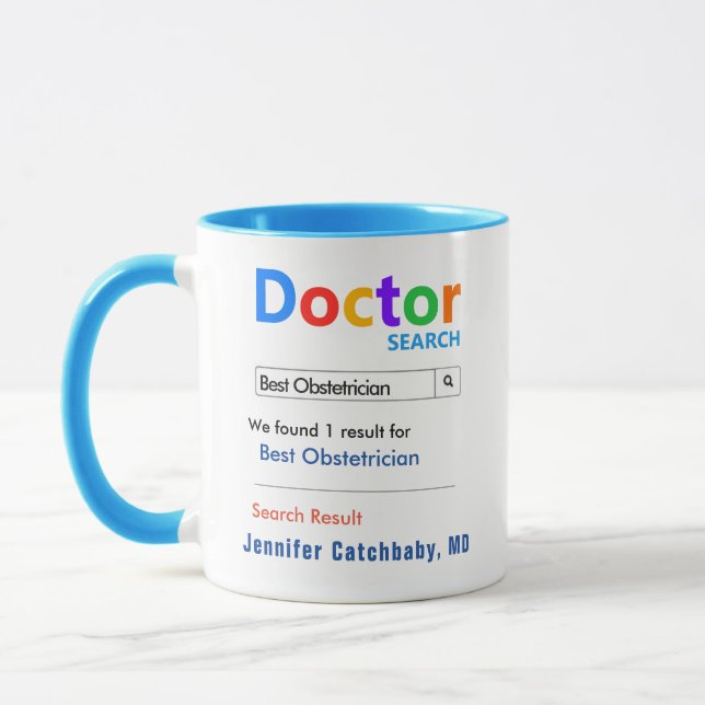 Mug Meilleur obstétricien sur mesure drôle (Gauche)