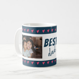 Mug Meilleur Papa 2 Photo Motif Cœur