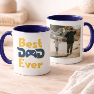 Mug Meilleur Papa Actuel Pour Toujours Papa Joueur De
