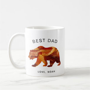 Mug meilleur papa bacon bbq lover papa ours fête des p