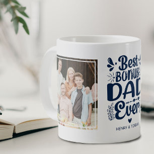 Mug Meilleur Papa Bonus Ever 2 Cadeau Photo