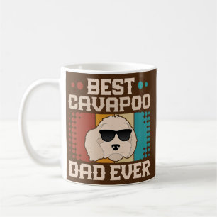 Mug Meilleur papa Cavapoo Jamais Cool Retro Chien Vint