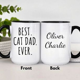 Mug Meilleur papa chat personnalisé Ever