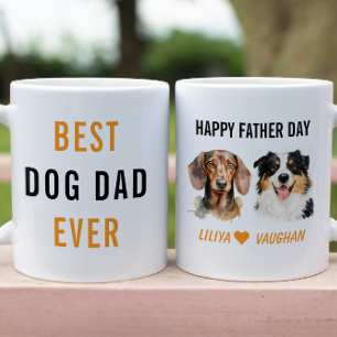 Mug Meilleur Papa Chien de Tous les Temps Personnalisé